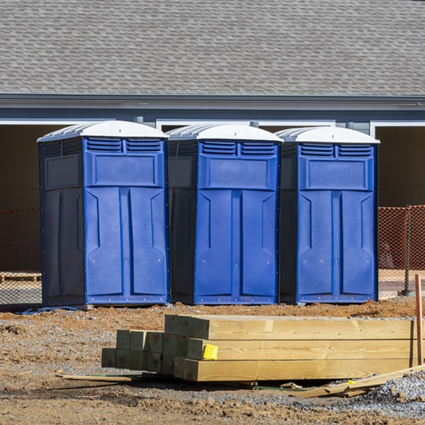 are there any restrictions on where i can place the portable restrooms during my rental period in Mason City Illinois